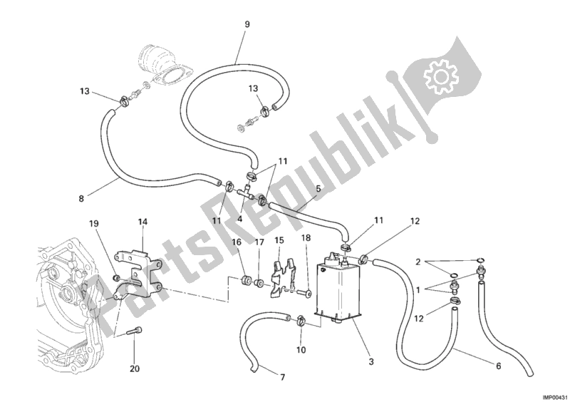 Todas las partes para Etiquetas De Advertencia Ee. De Ducati Monster S2R 800 USA 2007